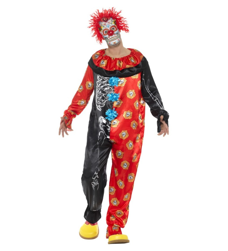 Pánsky kostým Mexický klaun - Day of the Dead