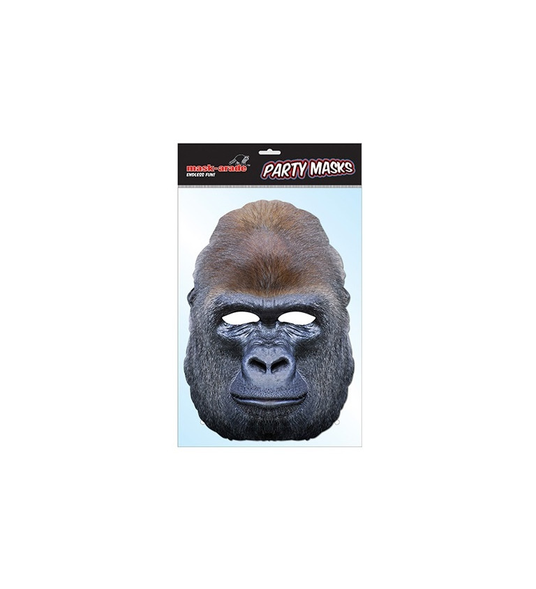 Papierová maska - Gorila