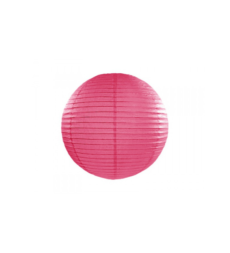 Papierový lampión - tmavo ružový 35 cm