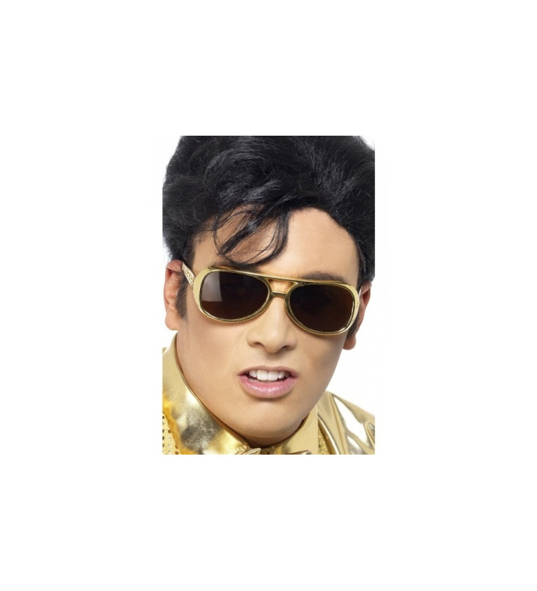 Okuliare Elvis Presley zlaté