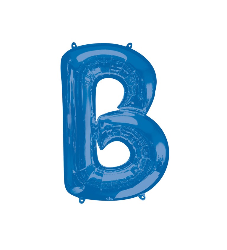 Fóliový balónik "B", modrý