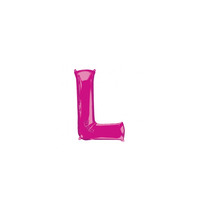 Fóliový balónik "L", ružový