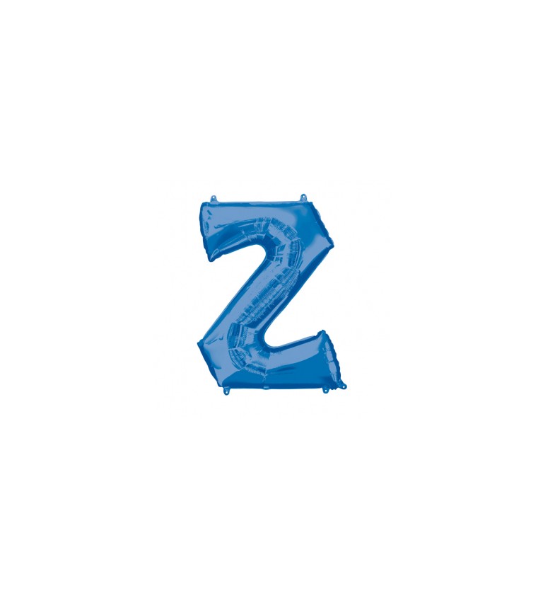 Fóliový balónik "Z", modrý