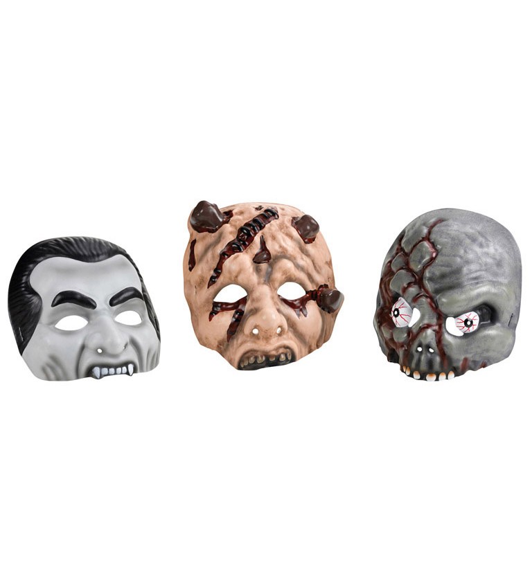 Maska Halloween - 3 typy