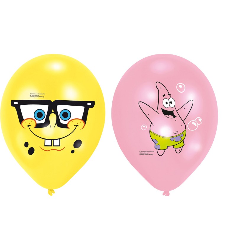 Balóniky - Sponge Bob 6 ks