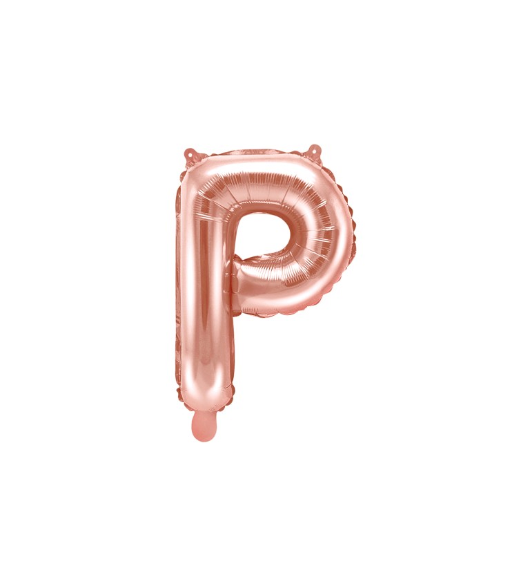 Fóliový balónik P - ružovo zlatý