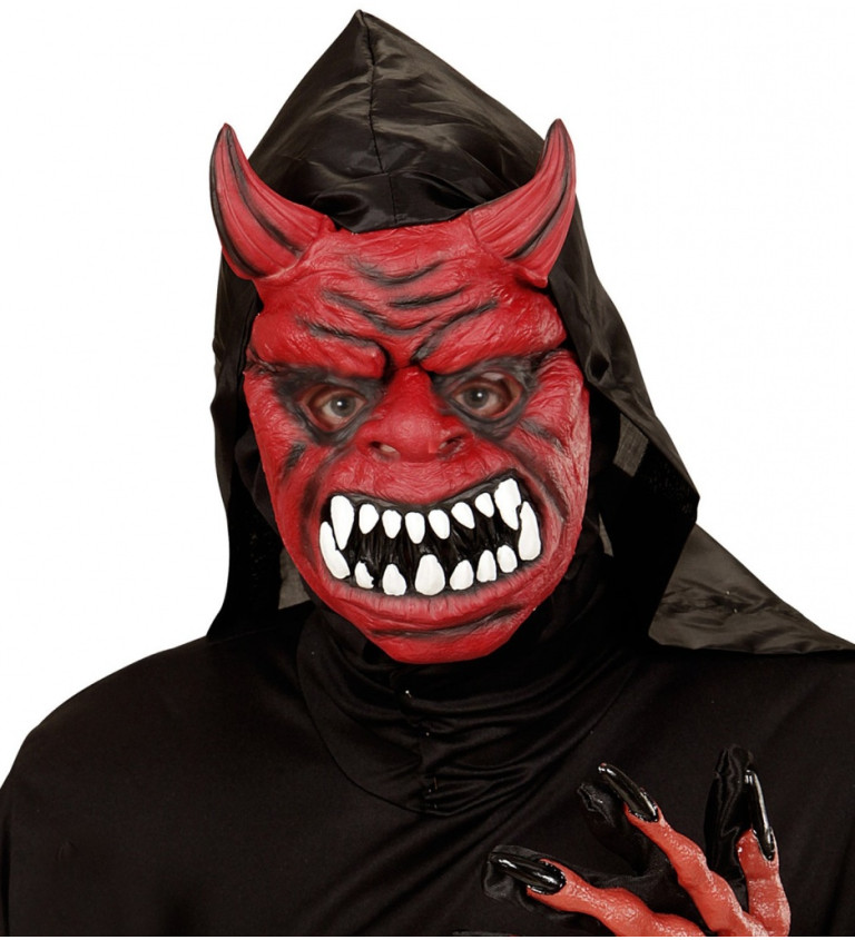 Maska Diabol s kapucňou