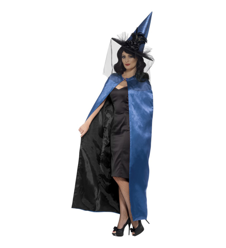 Čarodejnícky Plášť deluxe - tmavo modrý