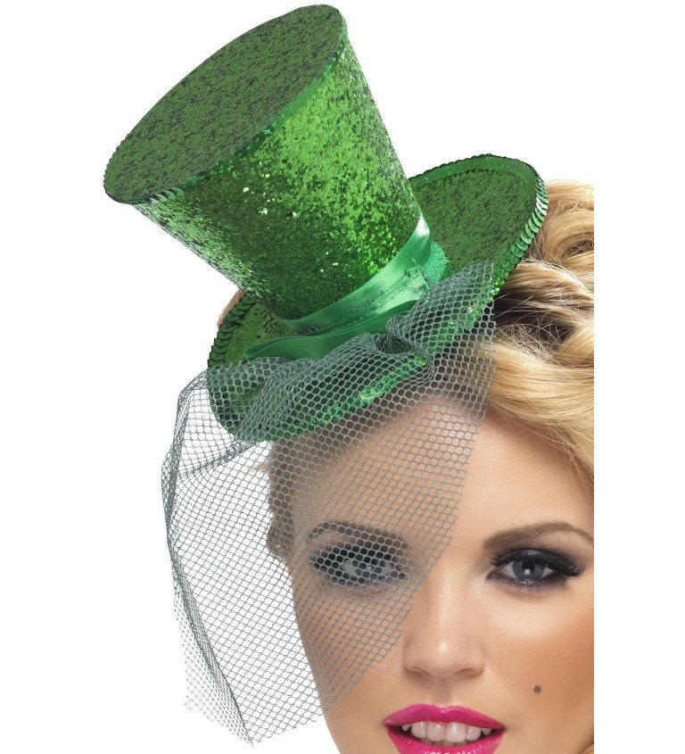 Mini klobúčik - zelený