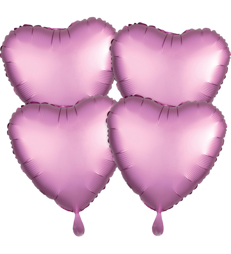 Sada balónikov Ružové srdcia
