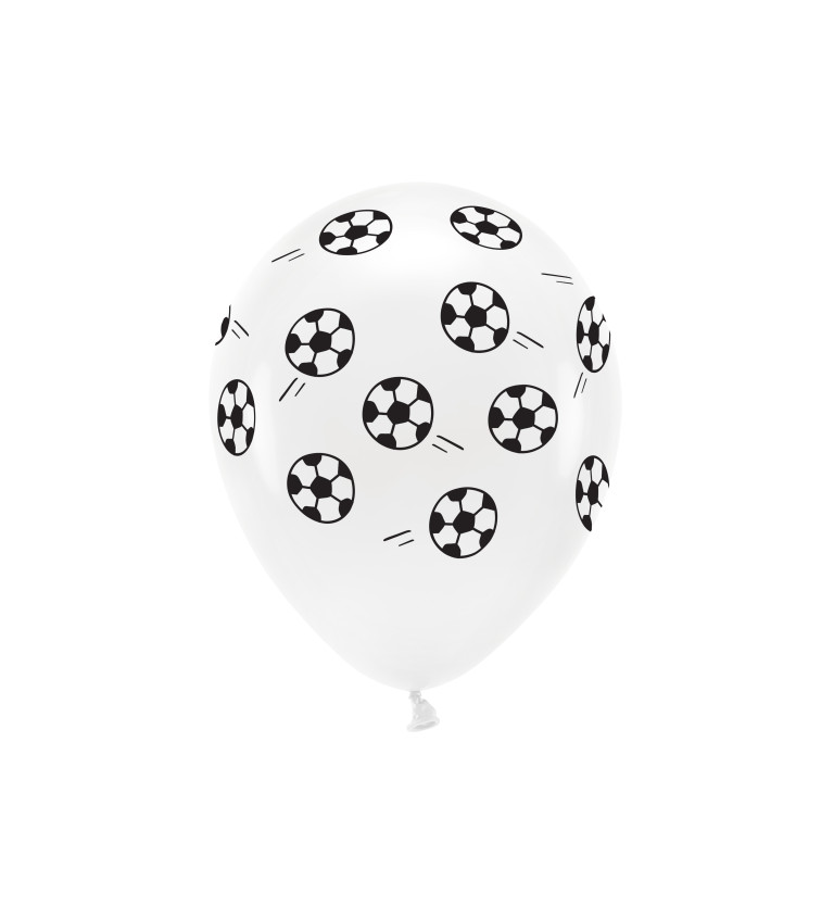 EKO Latexové balóny 33 cm futbalová lopta, 6 ks