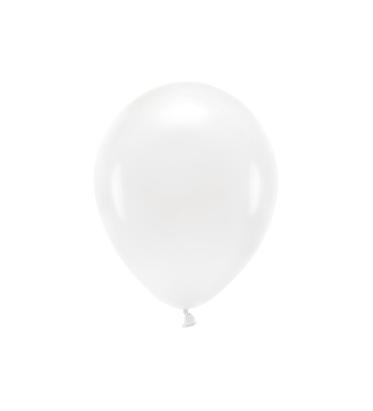 EKO Latexové balóniky 30 cm pastelovo biele, 10 ks