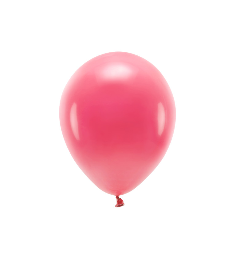 EKO Latexové balóniky 30 cm pastelové, svetločervené, 10 ks