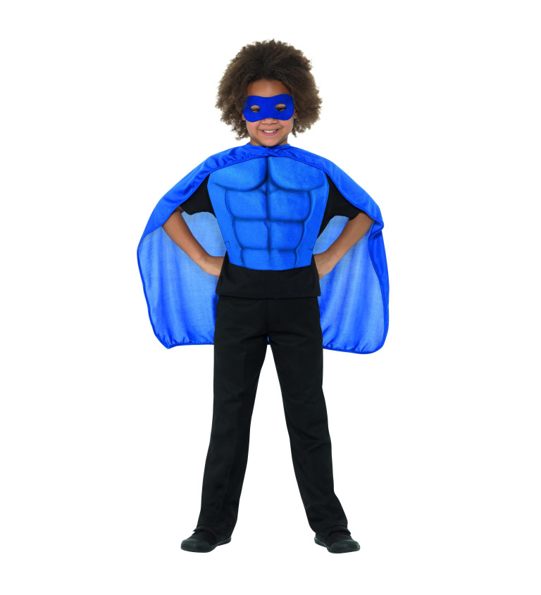 Detský kostým Superhrdina, modrý