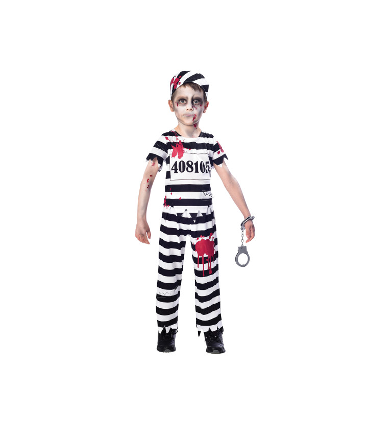 Detský kostým Zombie Convict (11 - 12 rokov)