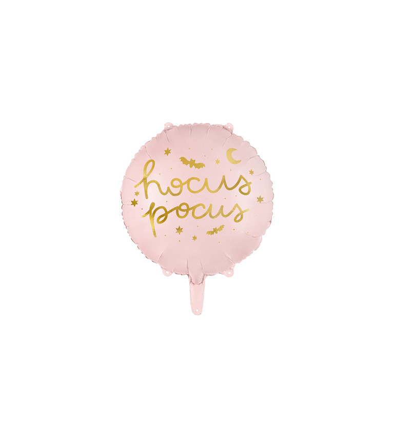 Fóliový balón Hocus Pocus v ružovej farbe
