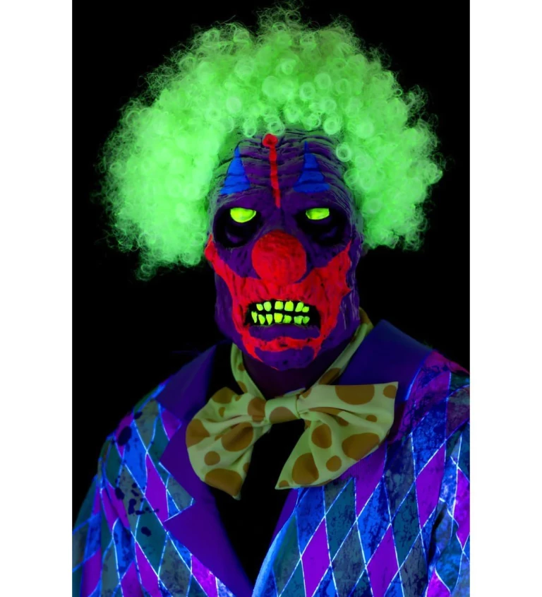 Maska Zlý klaun - svietiaci