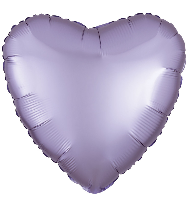 Fóliový balónik Srdce, pastelovo fialový