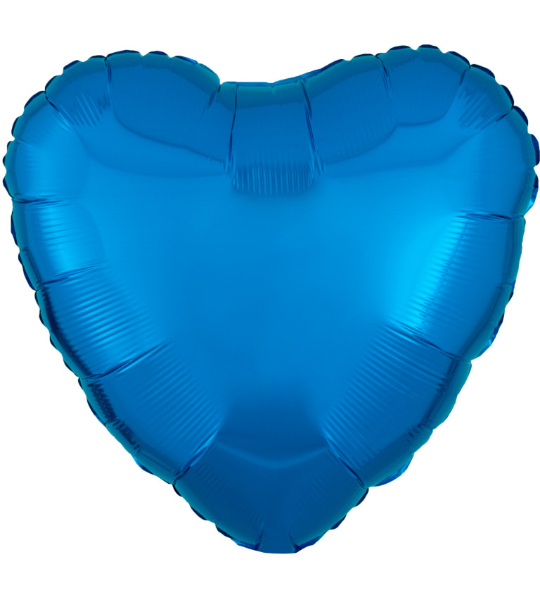 Fóliový balónik Srdce, svetlo modrý satén