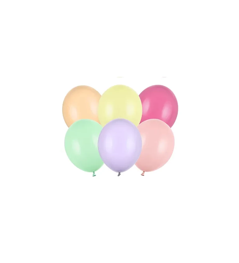 Pastelové farebné balóniky