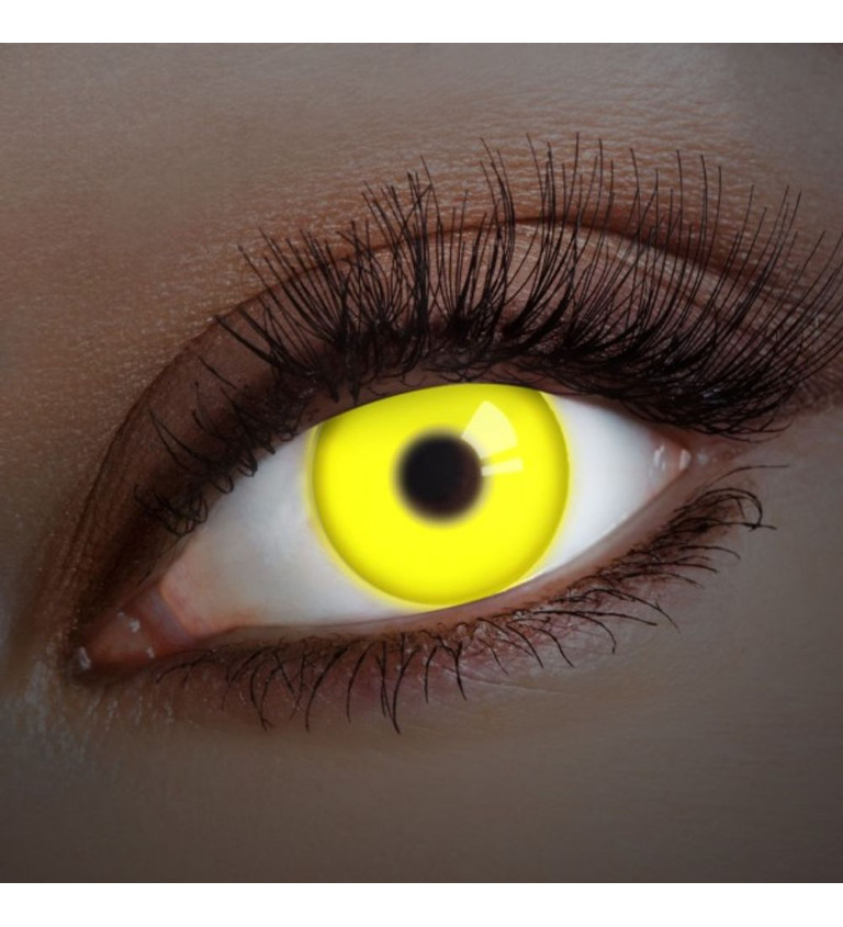 Ročné kontaktné šošovky - yellow UV