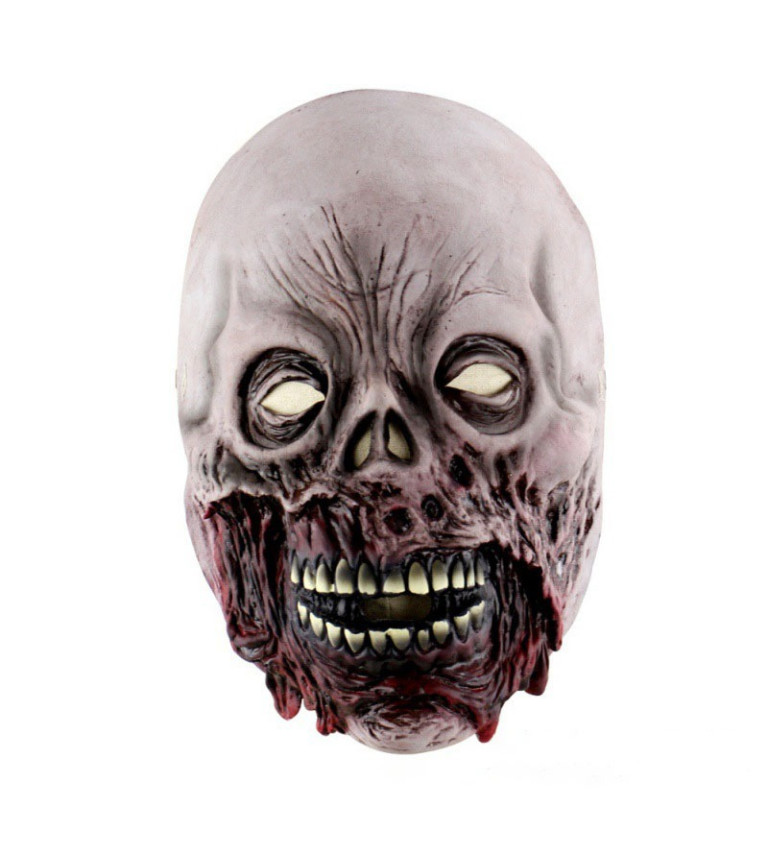Zombie maska ​​s rozpadnutými ústami